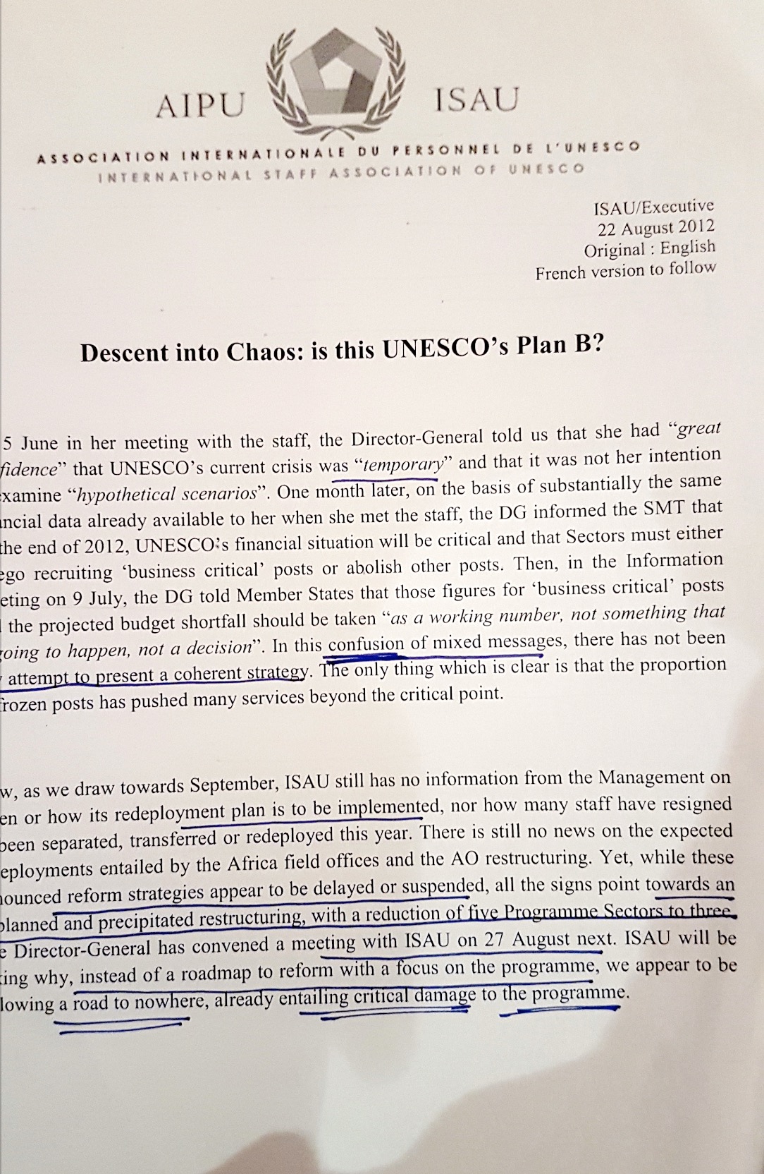 “Attacking” UN with international public resource  Bulgarian UNESCO Chief Uses the Organization’s Budget, Human Resources and Privileges for Her Lobbying to Lead UN